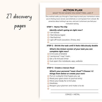91 Day Goal Planner
