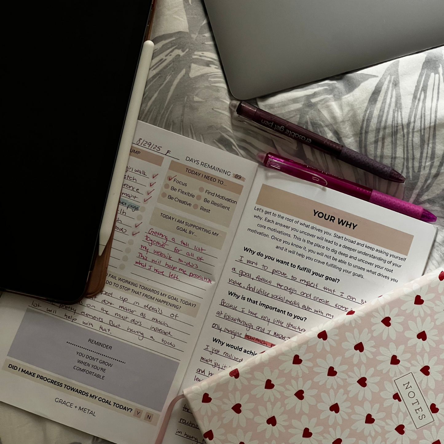 91 Day Goal Planner