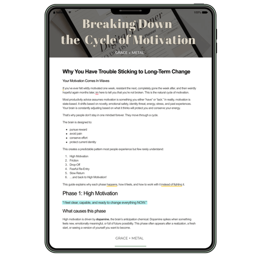 Free Guide - The Motivation Cycle